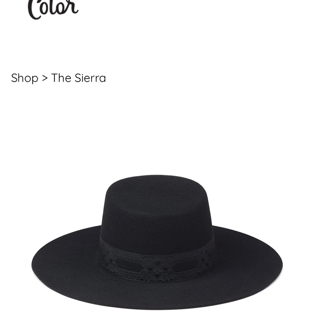 Black Sierra brim hat